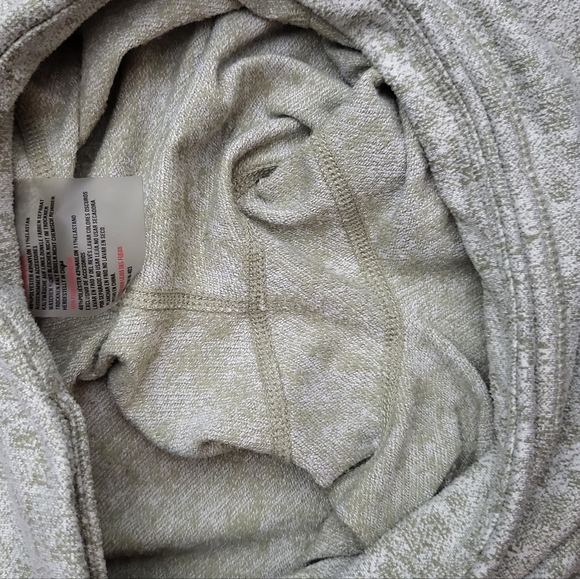 Gymshark Leggings Fleur Texture Dry Green Khaki Marled 7/8 Length sz S - Picture 10 of 10